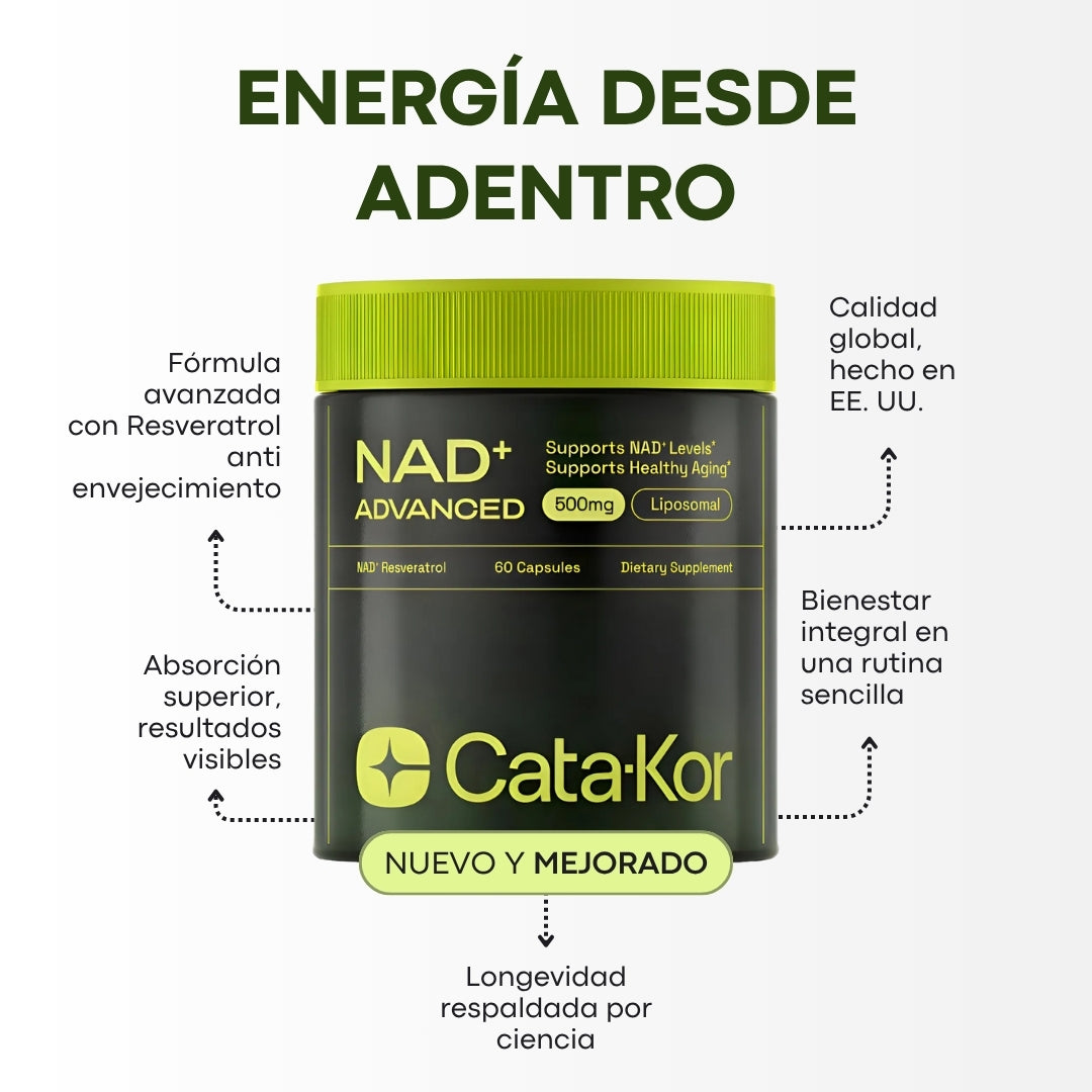 SUPLEMENTO NAD + RESVERATROL ADVANCED + ENVIO GRATIS